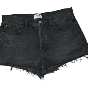 Agolde ‘Parker’ Black Denim Women Shorts